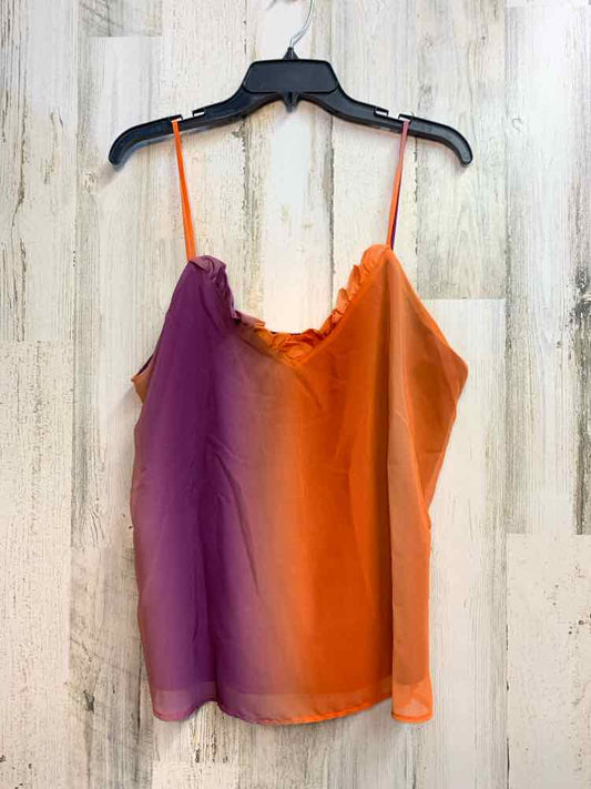 NWT ADRIENNE Tops Size L ORG/PUR CAMISOLE TOP
