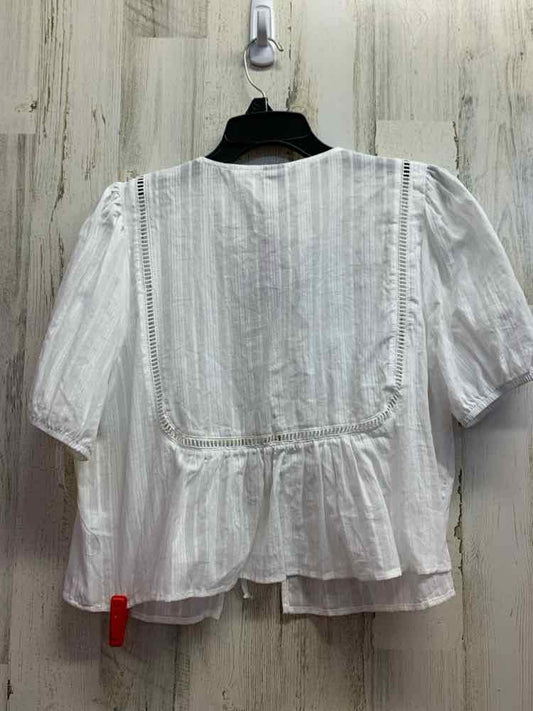 NWT WILD FABLE Tops Size L White Solid SHORT SLEEVES Shirt/WHITE SHORT SLEEVE/CR