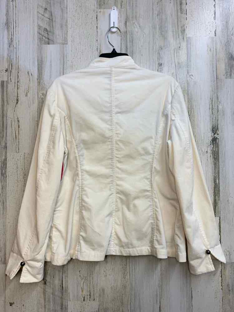 PRE-OWNED COLDWATER CREEK Tops Size 12 OFF WHITE LONG SLEEVES TOP/CORDUROY