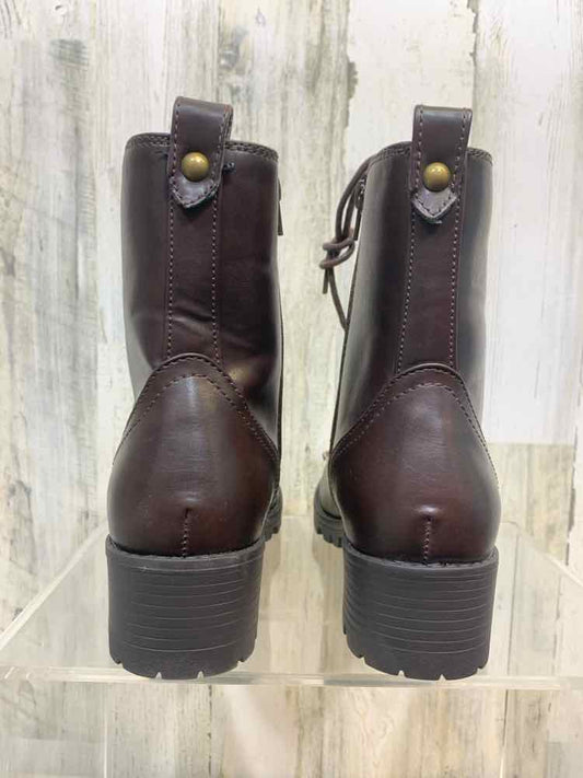 NWT SHOES Shoe Size 8.5 Brown COMBAT BOOT Boots/BROWN COMBAT BOOT