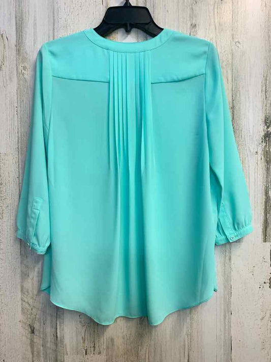 PRE-OWNED NYDJ Tops Size PS AQUA LONG SLEEVES TOP