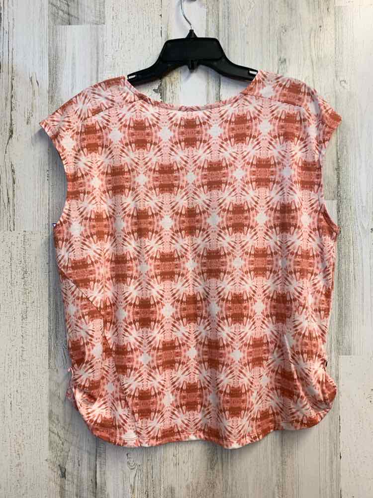 PRE-OWNED OCEAN & COAST Tops Size L Amber ABSTRACT SLEEVELESS TOP
