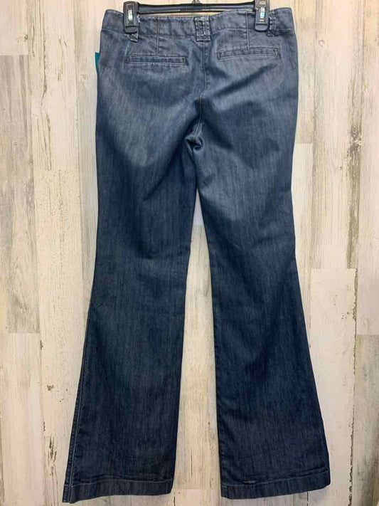 Size 6 ANN TAYLOR BOTTOMS DARK BLUE Denim FLARE Jeans