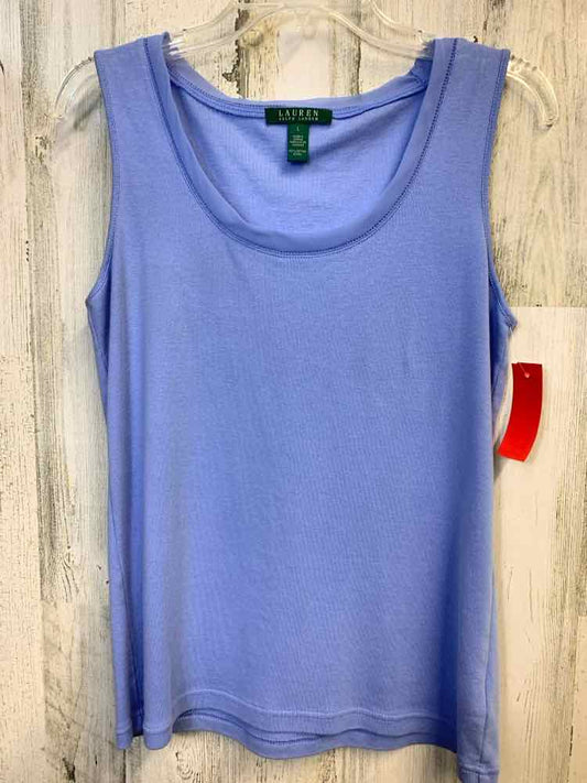 PRE-OWNED Ralph Lauren Tops Size L BABY BLUE SLEEVELESS TOP