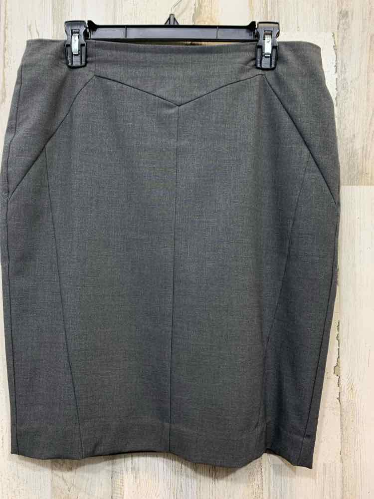 PRE-OWNED WORTHINGTON BOTTOMS Size 10 Gray PENCIL Skirt/HIGH WAIST