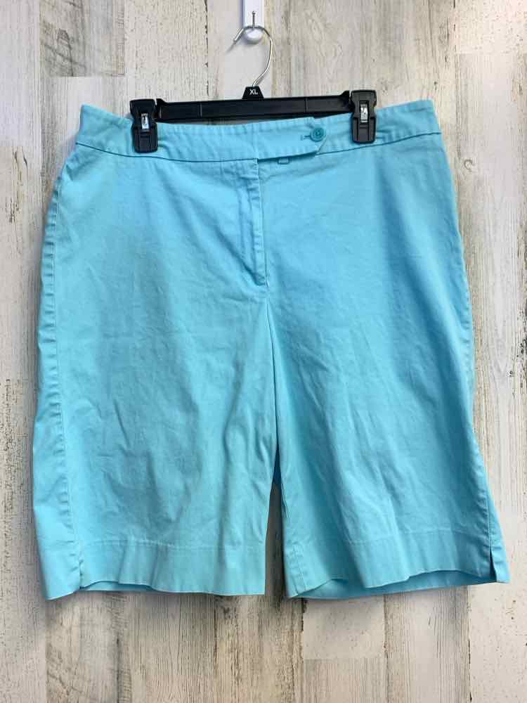 PRE-OWNED Size 14 JONES NEW YORK BOTTOMS AQUA BERMUDA Shorts