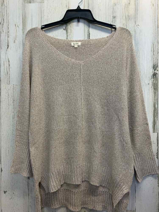 NWT LA MIEL Tops Size L Beige SWEATER Sweater