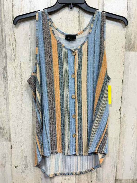 PRE-OWNED W5/MULTI WIDTH STRIPE BUTTON-DOWN TANK