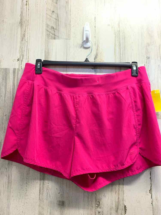 PRE-OWNED Size XXXL REEBOK BOTTOMS Pink Solid Shorts/HIGH WAISTBAND STRETCH WAIS