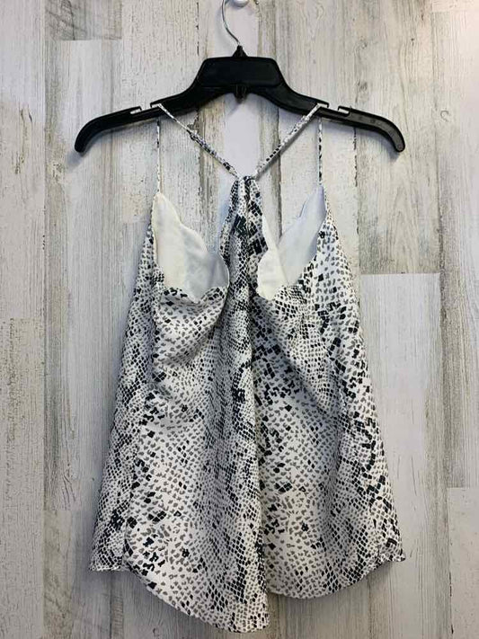 PRE-OWNED J CREW Tops Size XS GRAY/TAN/BLK Animal Print SPAGHETTI STRAP TOP