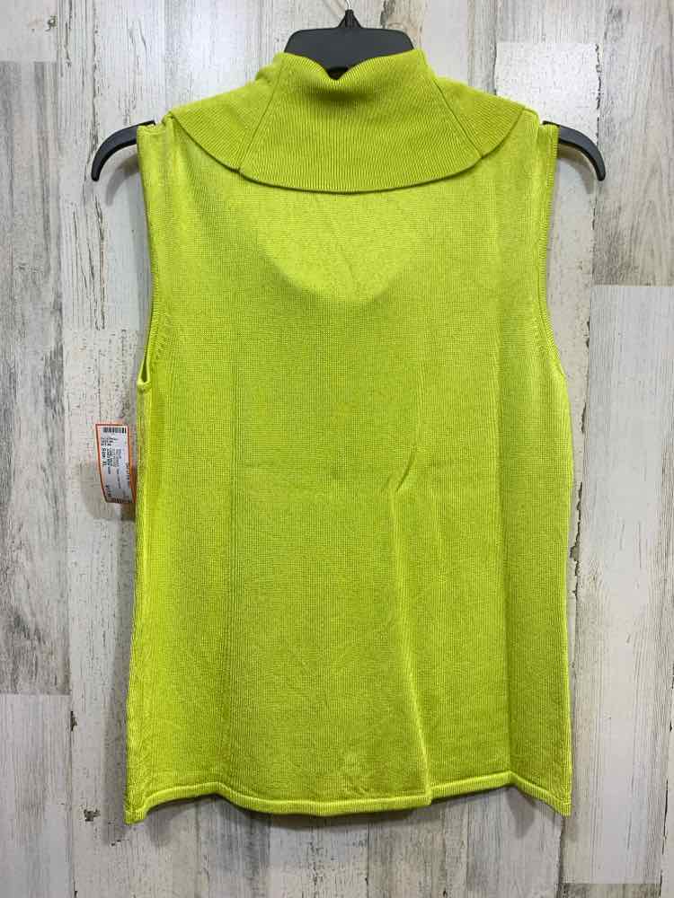 PRE-OWNED JONES NEW YORK Size XL Tops Lime Green SLEEVELESS COWL NECK Blouse