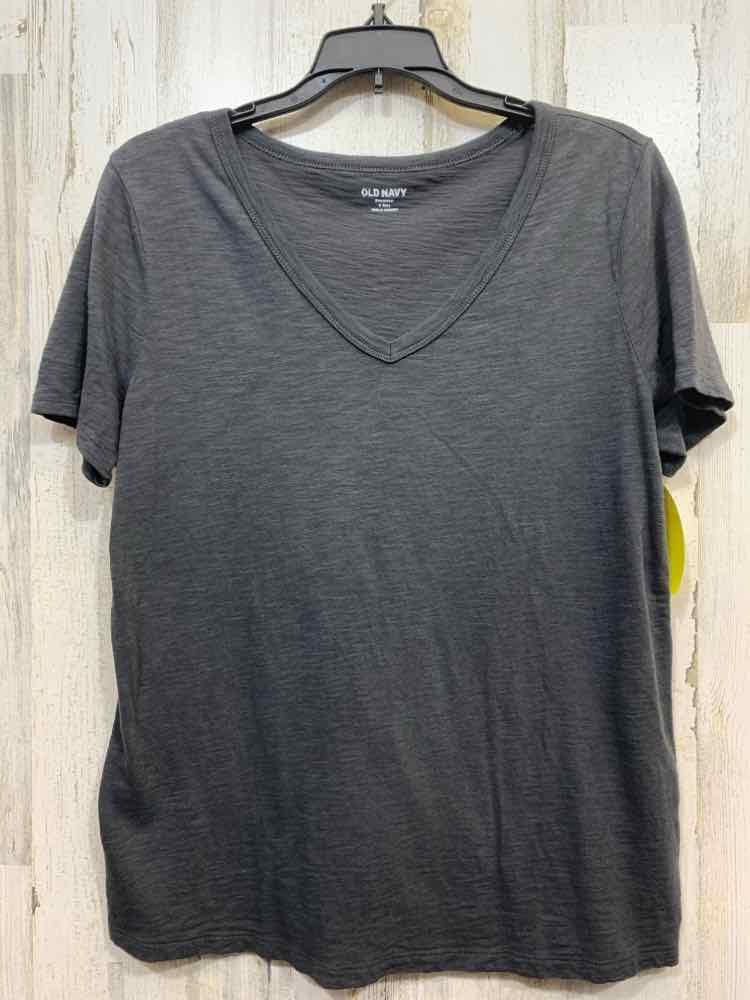 PRE-OWNED OLD NAVY/SLUB JERSEY KNIT SHORT-SLEEVE V-NECK TEE