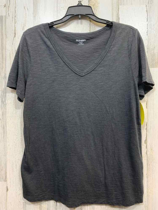 PRE-OWNED OLD NAVY/SLUB JERSEY KNIT SHORT-SLEEVE V-NECK TEE