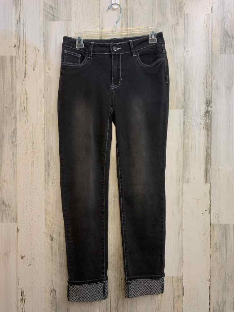 NWT Size 6 PICADILLY BOTTOMS Black STRAIGHT Jeans