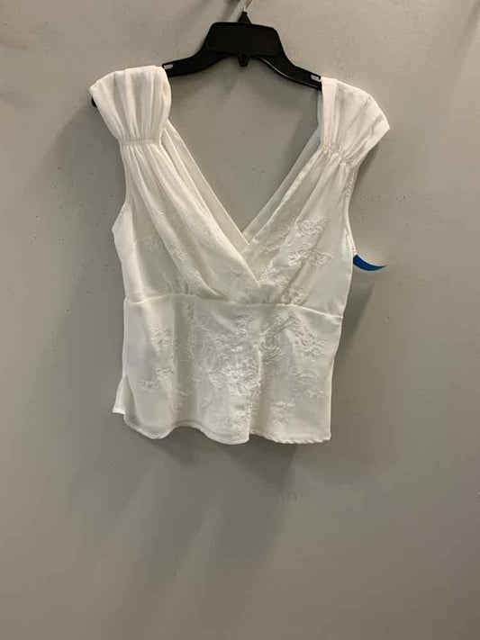 WORK TO WEEKED Tops Size 8 White SLEEVELESS TOP