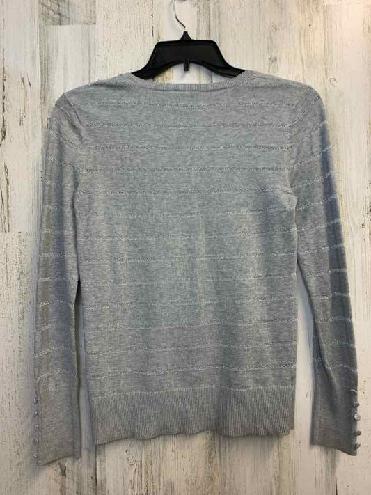LOFT Tops Size S GRAY/SILVER Stripe SWEATER Sweater