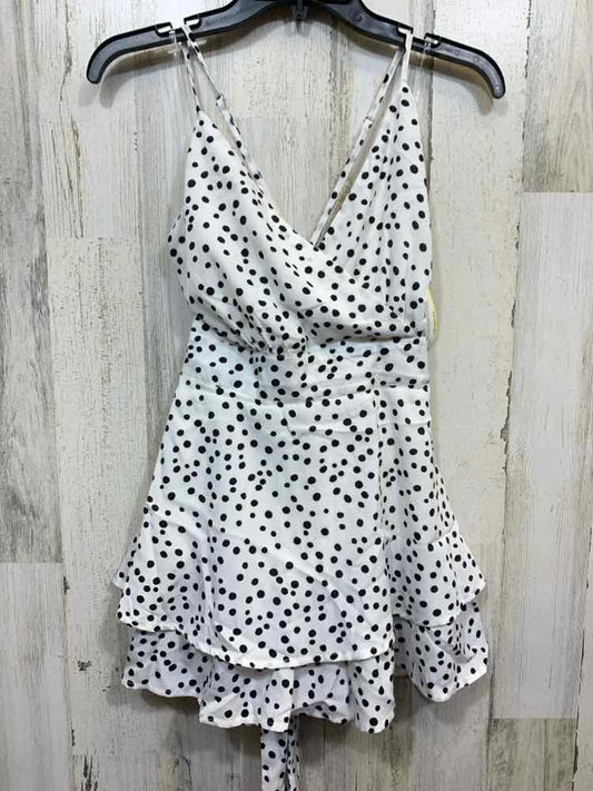 PRE-OWNED MAIN STRIP /SPAGHETTI STRAP RUFFLE HEM V-NECK MINI