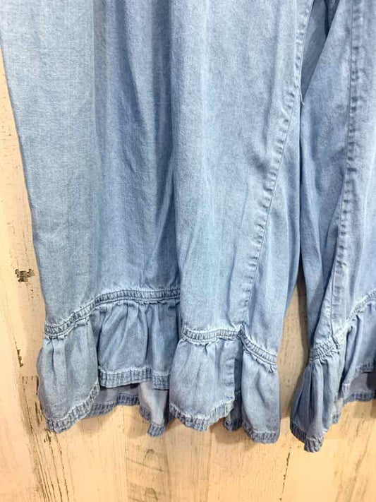 PRE-OWNED Size 18/20 CATO BOTTOMS LIGHT BLUE Denim TIER RELAXED FIT Pants/LIGHT