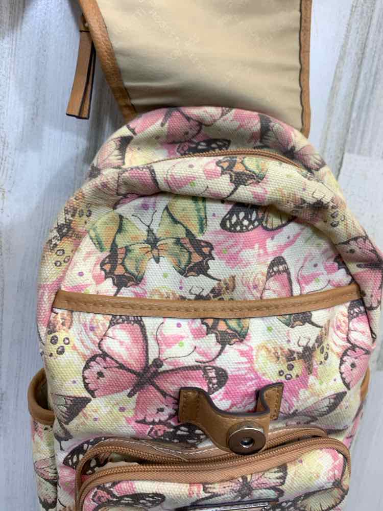 PRE-OWNED ROSETTI BGE/PNK  BUTTERFLIES BACKPACK