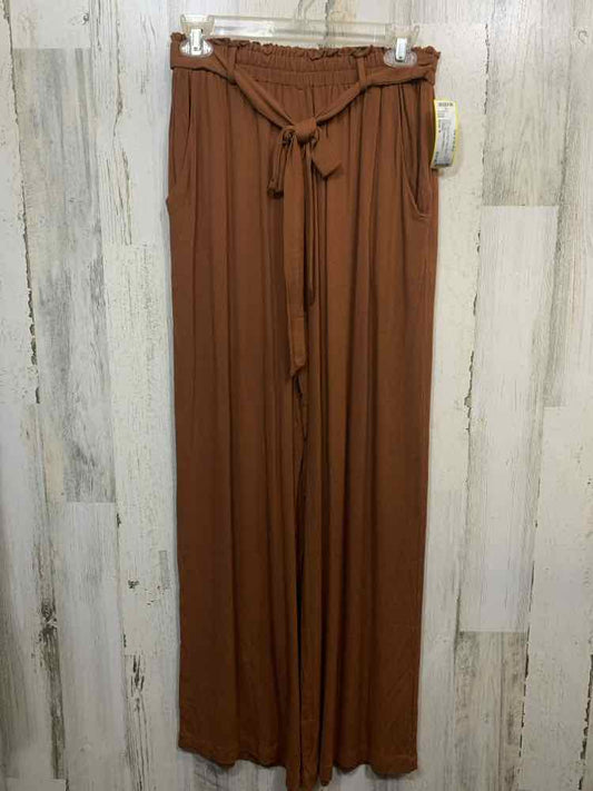 PRE-OWNED Size S LULAROE BOTTOMS RUST Solid WIDE LEG Pants