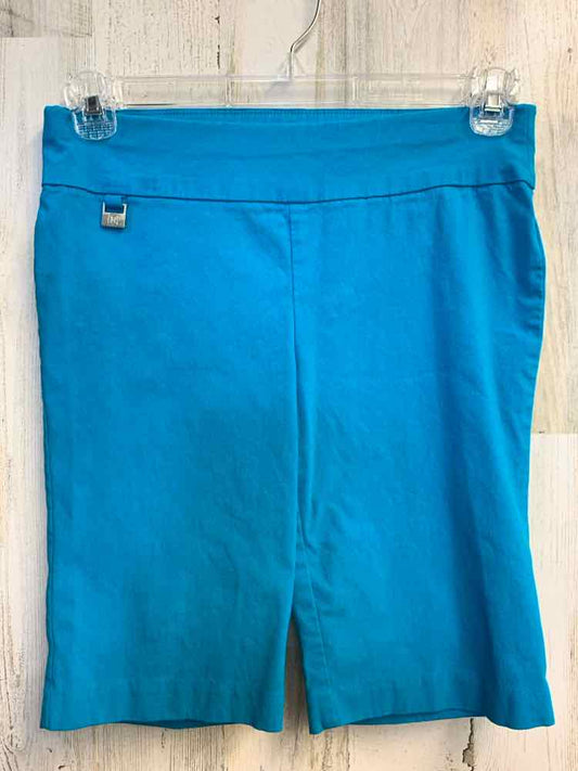 PRE-OWNED Size 8 RAFAELLA BOTTOMS AQUA BERMUDA Shorts