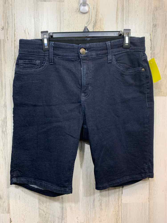 PRE-OWNED Size 14P LIZ CLAIBORNE BOTTOMS Navy Denim Shorts