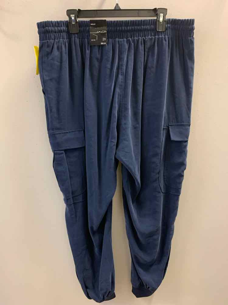 Size 2X INC Navy CARGO Pants