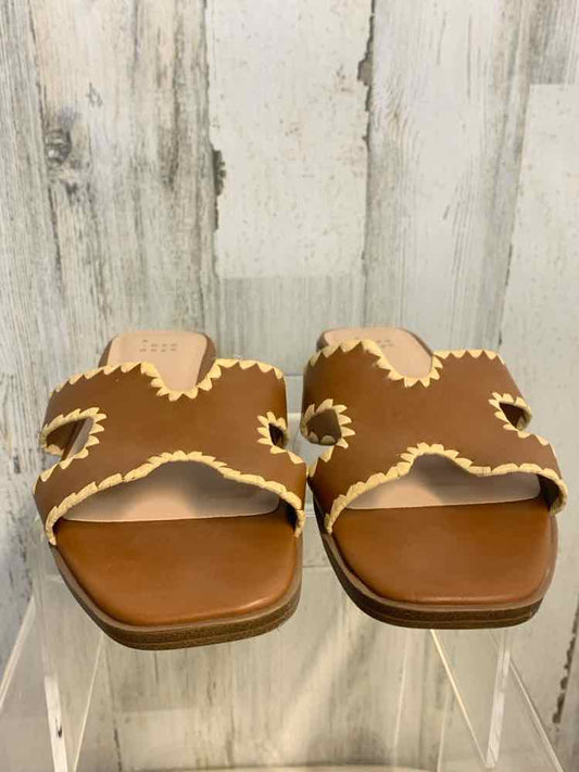 NWT A NEW DAY SHOES Shoe Size 9 Tan SANDAL Sandals/TAN SLIP ON OPEN TOE SANDAL.