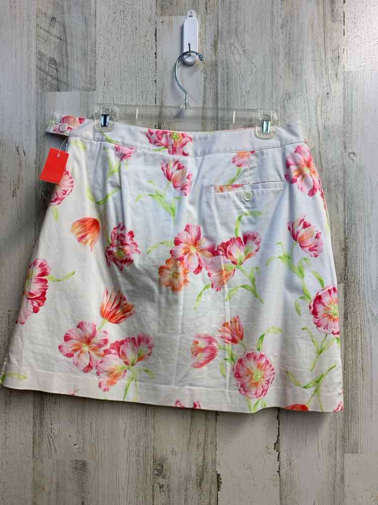 PRE-OWNED EP PRO Dresses and Skirts Size 10 CRM/PINK Floral SKORT Skirt