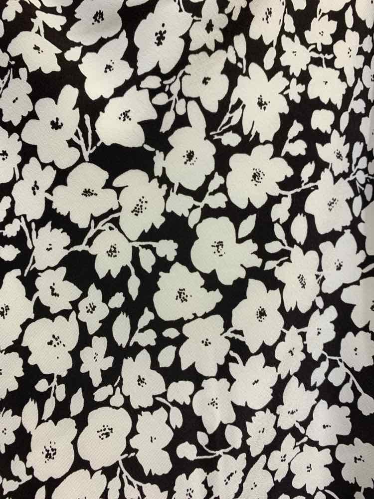 PRE-OWNED LAUREN RALPH LAUREN 8 BOTTOMS CRM/BRN Floral Midi