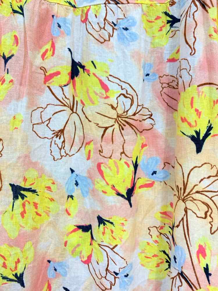 NWT STYLE & CO Dresses and Skirts Size 1X PCH/YLW/LGT BLU/WHT Floral Dress