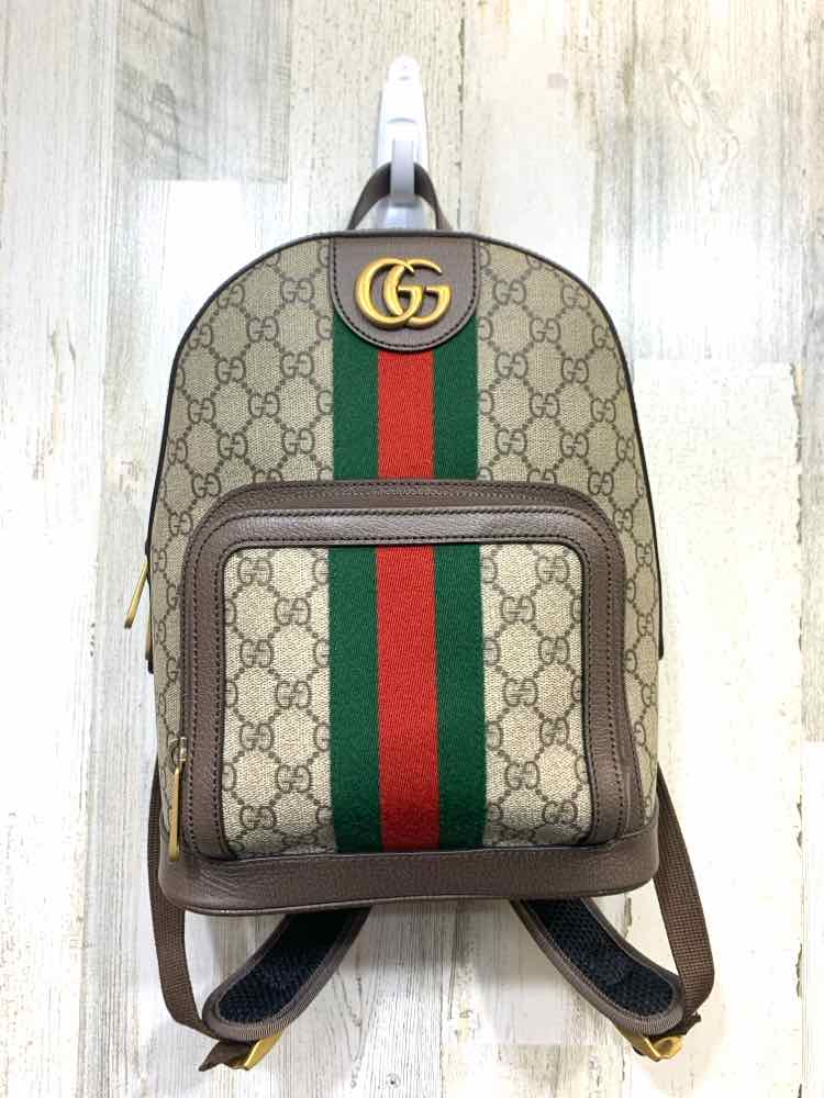 PRE-OWNED GUCCI BGE/BRN Handbag