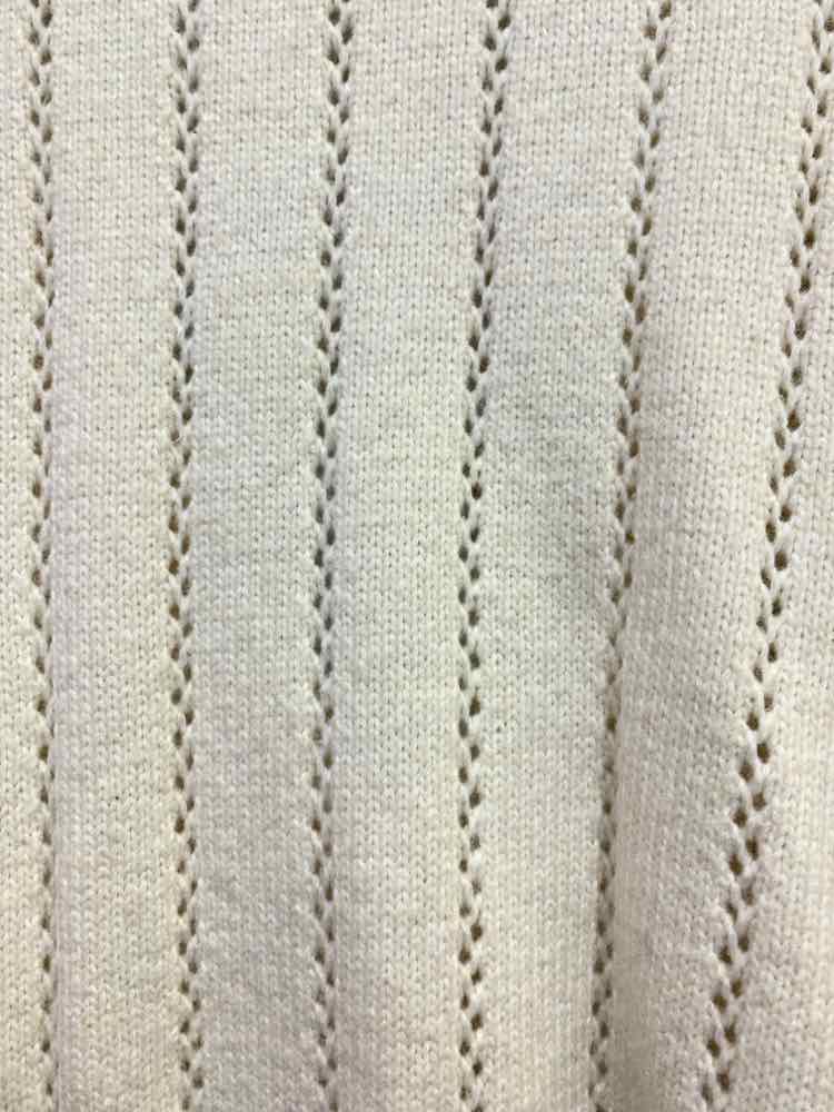 NWT ON 34TH  XL OATMEAL Knit OPEN STITCH EYELET LONG SLEEVES BUTTON UP CARDIGAN