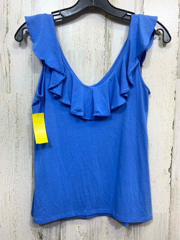 PRE-OWNED LILLY PULITZER/CASCADING RUFFLE V-NECK TANK