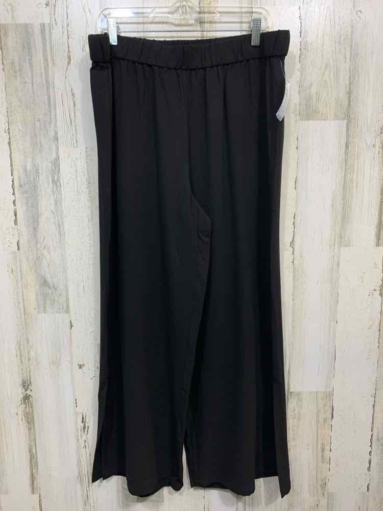 PRE-OWNED EILEEN FISHER Size XL BOTTOMS Black WIDE LEG Pants
