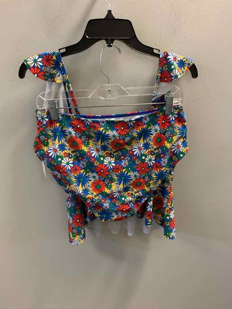 SHEIN PLUS SIZES Size 1X RAINBOW Floral Swimsuit