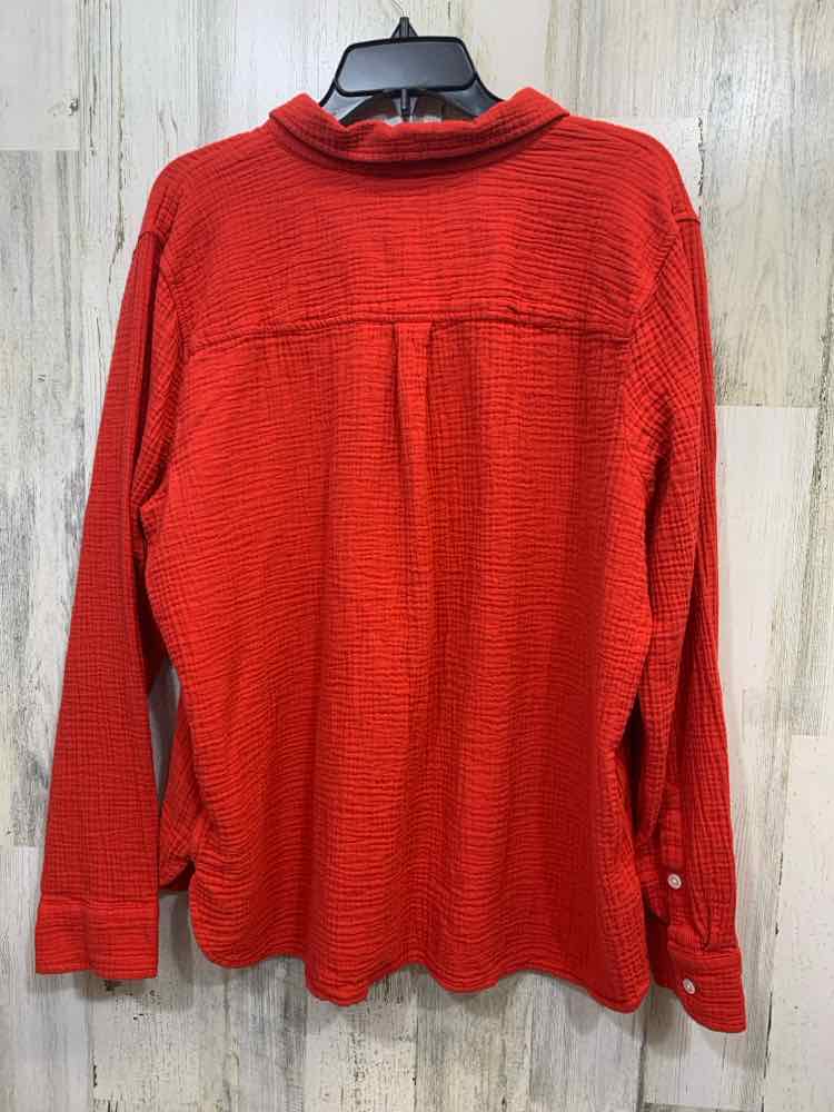 J CREW Tops Size XXL Red LONG SLEEVE Shirt
