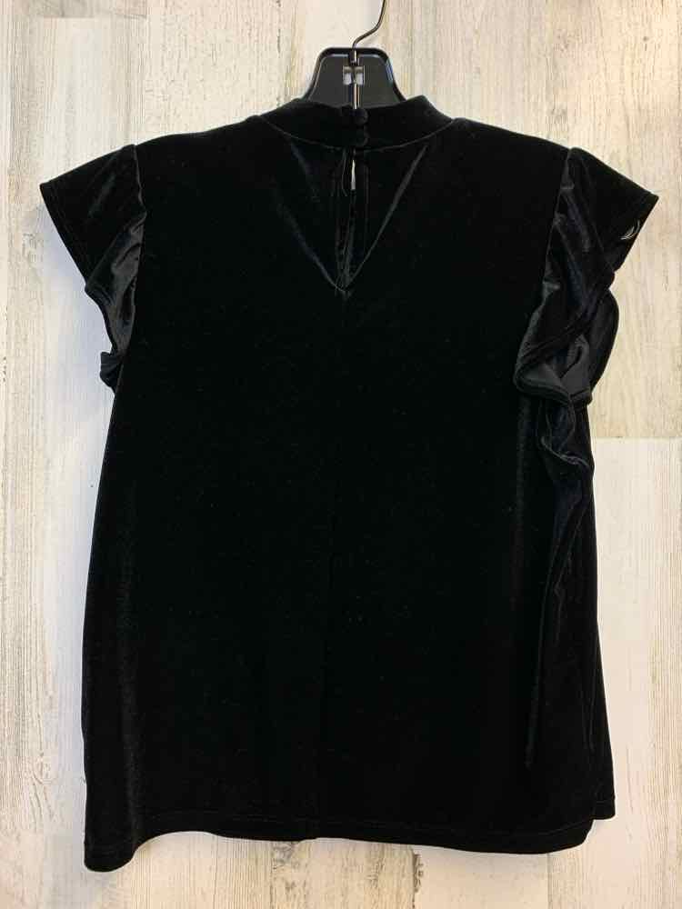 OLIVE & OAK Tops Size M Black Velour SLEEVELESS TOP