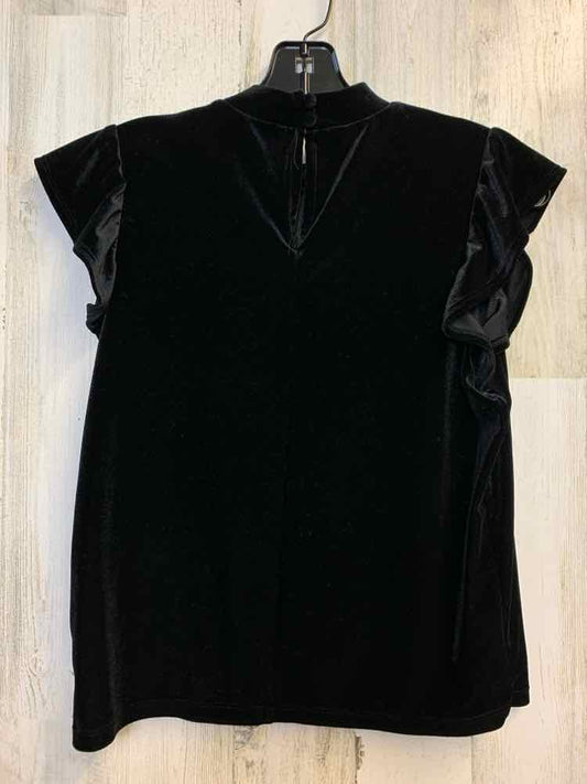 OLIVE & OAK Tops Size M Black Velour SLEEVELESS TOP