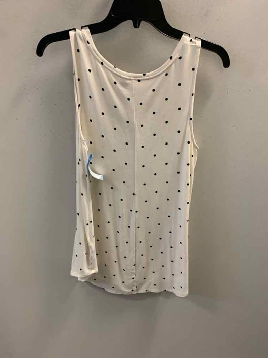 OLD NAVI Tops Size M BLK/WHT DOTS TOP