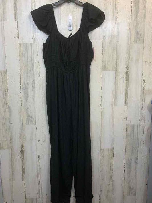 NWT Size 3X AND NOW THIS PLUS SIZES Black SWISS DOT SLEEVELESS/RUFFLE STR JUMPER