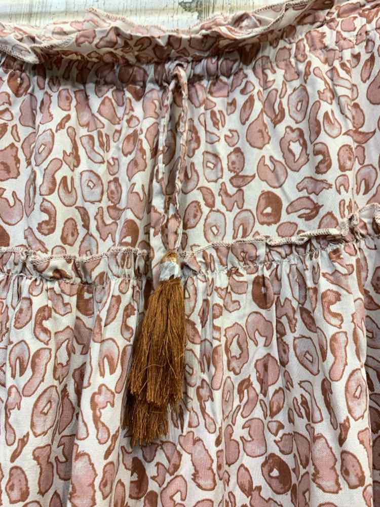 PRE-OWNED CHARLIE PAIGE XL BOTTOMS CRM/TAN Animal Print Full
