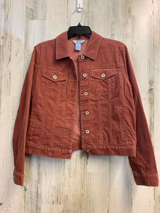 PRE-OWNED BASS JEANS JACKETS / COATS Size M MAUVE Corduroy Solid JACKET Jacket/M