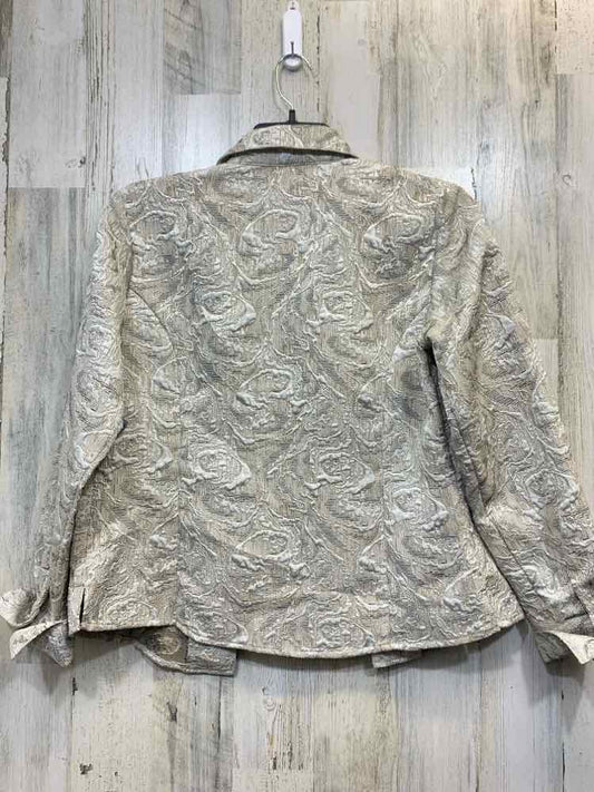 PRE-OWNED COLDWATER CREEK Tops Size M PEARL JACKET Jacket/PEARL COLORED BUTTON U