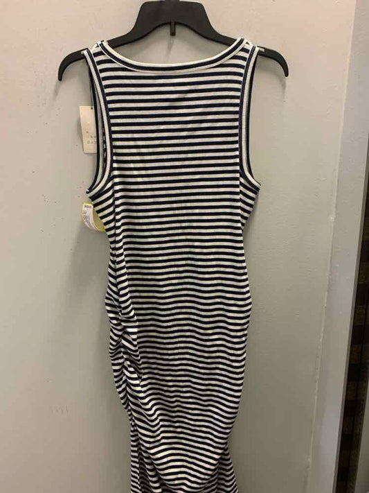 NWT A NEW DAY Dresses and Skirts Size L NAVY/WHT Stripe SLEEVELESS Dress