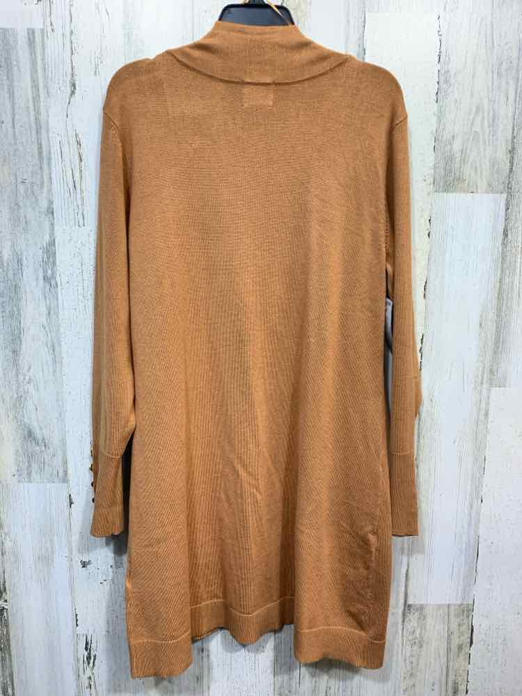 NWT JM COLLECTION Size S JACKETS / COATS Brown Solid LONGSLEEVE Cardigan