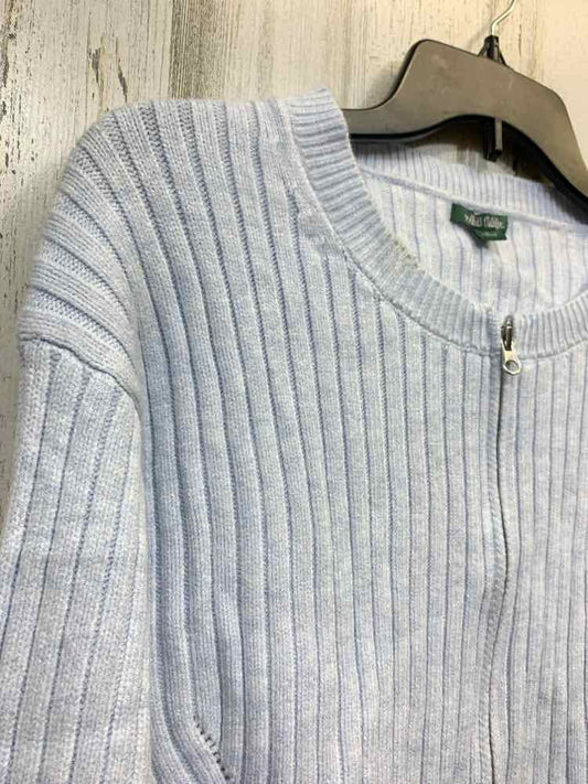 NWT WILD FABLE Tops Size M Blue LONG SLEEVE/ZIP UP RIBBED CROPPED SWEATER