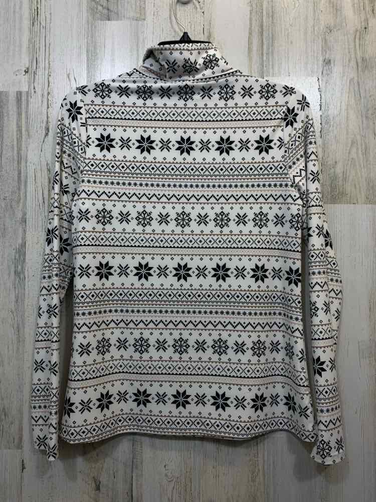 NWT APT. 9 Tops Size S WHT/BLK NORDIC TURTLENECK Turtleneck