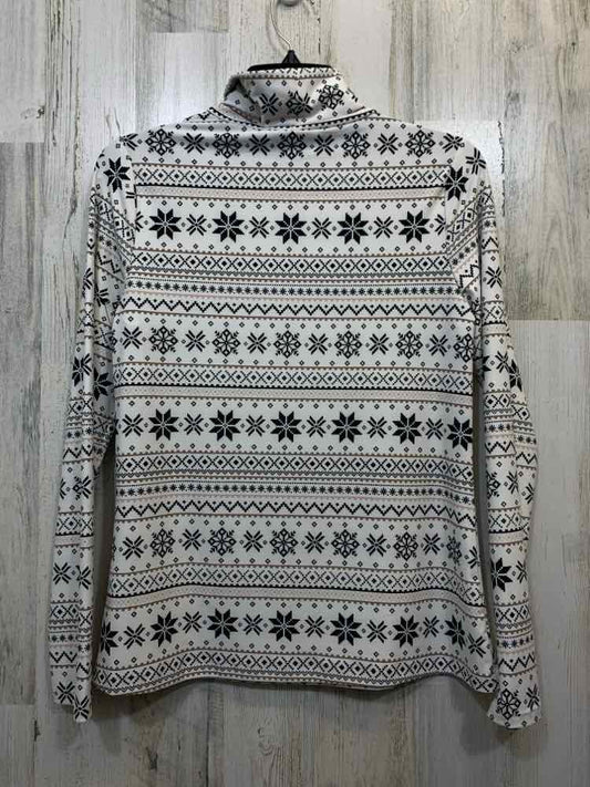 NWT APT. 9 Tops Size S WHT/BLK NORDIC TURTLENECK Turtleneck