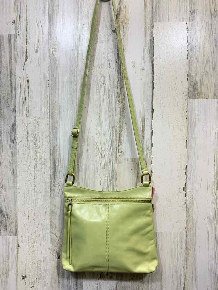 PRE-OWNED HOBO GREEN YELLOW Handbag/YELLOW GREEN SQUARE CROSS BODY
